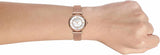 Buy Shop Emporio Armani Gianni T Bar Mother of Pearl Dial Rose Gold Mesh Bracelet Watch For Women - AR11320 USA Online
