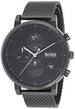 Buy Shop Hugo Boss Integrity Black Dial Black Mesh Bracelet Watch for Men - 1513813 USA Online