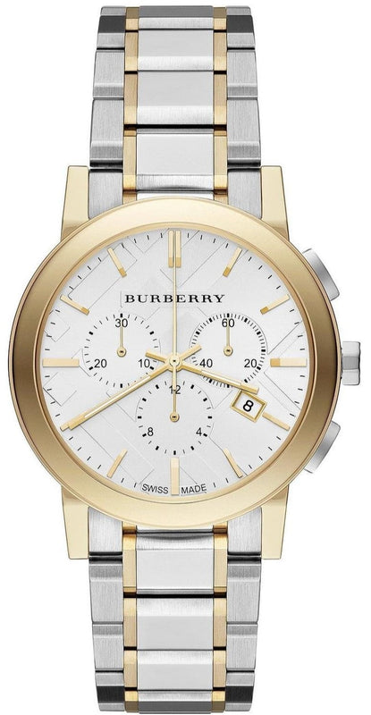 Buy Shop Burberry The City White Dial Two Tone Steel Strap Watch for Men - BU9751 USA Online