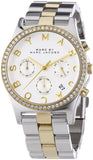 Buy Shop Marc Jacobs Henry Chronograph Silver Dial Two Tone Steel Strap Watch for Women - MBM3197 USA Online
