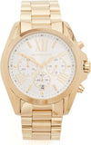 Buy Shop Michael Kors Bradshaw Chronograph White Dial Gold Steel Strap Watch For Women - MK6266 USA Online