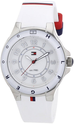 Buy Shop Tommy Hilfiger White Dial White Rubber Strap Watch for Women - 1781271 USA Online
