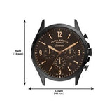 Buy Shop Fossil Forrester Chronograph Black Dial Brown Leather Strap Watch for Men - FS5608 USA Online