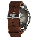 Nixon 51-30 Chronograph Black Dial Brown Leather Strap Watch for Men - A124-019