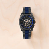 Buy Shop Fossil Machine Chronograph Black Dial Two Tone Steel Strap Watch for Men - FS5164 USA Online