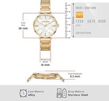 Buy Shop Michael Kors Addyson Three-Hand White Dial Gold Steel Strap Watch for Women - MK4712 USA Online