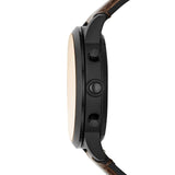 Buy Shop Fossil Nate Chronograph Brown Dial Brown Leather Strap Watch for Men - JR1511 USA Online
