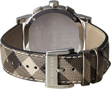 Buy Shop Burberry The City Beige Dial Chequered Brown Leather Strap Watch for Women - BU9029 USA Online