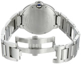 Buy Shop Cartier Ballon Bleu de Cartier Black Dial Silver Steel Strap Watch for Men - W6920042 USA Online