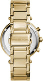 Buy Shop Michael Kors Parker Pave Gold Dial Gold Steel Strap Watch for Women - MK6659 USA Online