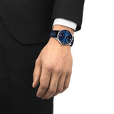 Buy Shop Tissot Chemin Des Tourelles Powermatic 80 Blue Dial Blue Leather Strap Watch for Men - T099.407.16.048.00 USA Online