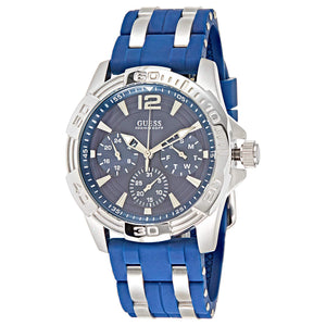Buy Shop Guess Oasis Multifunction Blue Dial Two Tone Steel Strap Watch for Men- W0366G2 USA Online