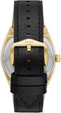 Buy Shop Fossil Everett Automatic Skeleton Black Dial Black Leather Strap Watch for Men - ME3208 USA Online