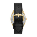Buy Shop Fossil Everett Automatic Skeleton Black Dial Black Leather Strap Watch for Men - ME3208 USA Online