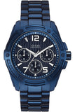 Buy Shop Guess Flagship Chronograph Blue Dial Blue Steel Strap Watch for Men - W0601G2 USA Online
