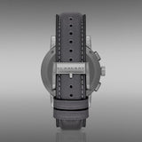 Buy Shop Burberry The City Chronograph Ion Plated Grey Dial Grey Leather Strap Watch for Men - BU9384 USA Online