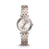 Buy Shop Michael Kors Darci Silver Dial Two Tone Steel Strap Watch for Women - MK3298 USA Online