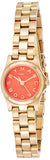 Buy Shop Marc Jacobs Henry Dinky Red Dial Gold Steel Strap Watch for Women - MBM3202 USA Online