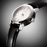 Buy Shop Burberry The City White Dial Black Leather Strap Watch for Women - BU9206 USA Online