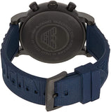 Buy Shop Emporio Armani Luigi Chronograph Black Dial Blue Rubber Strap Watch For Men - AR11023 USA Online