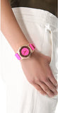 Buy Shop Marc Jacobs Henry Skeleton Pink Dial Pink Leather Strap Watch for Women - MBM1243 USA Online