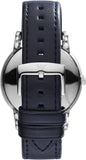 Buy Shop Emporio Armani Classic Quartz Blue Dial Black Leather Strap Watch For Men - AR1731 USA Online