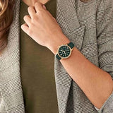 Buy Shop Fossil Neutra Chronograph Green Dial Green Leather Strap Watch for Women - ES5239 USA Online