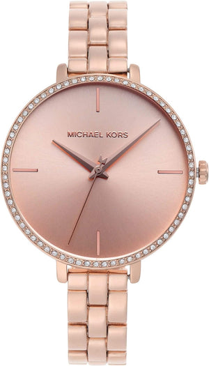 Buy Shop Michael Kors Charley Three-Hand Analog Rose Gold Dial Rose Gold Steel Strap Watch for Women - MK4400 USA Online