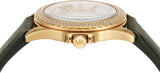 Buy Shop Michael Kors Mini Everest Crystals White Dial Green Leather Strap Watch for Women - MK4720 USA Online