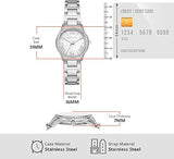 Buy Shop Michael Kors Sage Three-Hand Mother of Pearl White Dial Silver Steel Strap Watch for Women - MK4824 USA Online