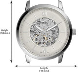 Buy Shop Fossil Neutra Automatic Skeleton White Dial Brown Leather Strap Watch for Men - ME3184 USA Online