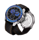 Buy Shop Tissot V8 Alpine Carbon Chronograph Black Dial Black Leather Strap Watch For Men - T106.417.16.201.00 USA Online