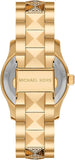 Buy Shop Michael Kors Runway Three Hand Brown Dial Two Tone Steel Strap Watch For Women - MK7389 USA Online