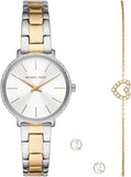 Buy Shop Michael Kors Pyper Quartz Silver Dial Two Tone Steel Strap Watch For Women - MK1041 USA Online