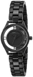 Buy Shop Marc Jacobs Tether Transparent Black Dial Black Steel Strap Watch for Women - MBM3419 USA Online