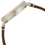 Buy Shop Fossil The Commuter White Dial Brown Leather Strap Watch for Men - FS5275 USA Online