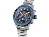 Buy Shop Tag Heuer Carrera Chronograph Blue Dial Silver Steel Strap Watch for Men - CBG2A11.BA0654 USA Online