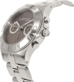 Buy Shop Marc Jacobs Blade Chronograph Brown Dial Silver Steel Strap Watch for Women - MBM8636 USA Online