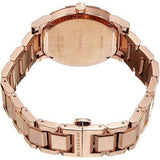 Buy Shop Burberry The City White Dial Rose Gold Steel Strap Watch for Women - BU9104 USA Online