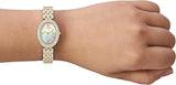 Buy Shop Tory Burch Oval Crystals Mother of Pearl Dial Two Tone Steel Strap Watch for Women - YBW6037 USA Online
