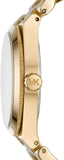 Buy Shop Michael Kors Runway Gold Dial Gold Steel Strap Watch For Women - MK4561 USA Online
