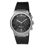 Buy Shop Salvatore Ferragamo Sapphire Chrono Black Dial Black Silicone Strap Watch for Men - SFME00121 USA Online