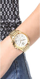 Buy Shop Michael Kors Bradshaw Chronograph White Dial Gold Steel Strap Watch For Women - MK6266 USA Online