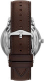 Buy Shop Fossil Neutra Automatic Skeleton White Dial Brown Leather Strap Watch for Men - ME3184 USA Online