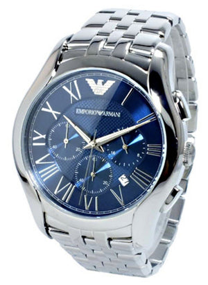 Buy Shop Emporio Armani Classic Navy Blue Dial Stainless Steel Watch For Men - AR1787 USA Online