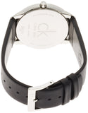 Buy Shop Calvin Klein Minimalist White Dial Black Leather Strap Watch for Men - K3M211C6 USA Online