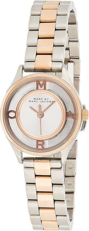 Buy Shop Marc Jacobs Tether Transparent White Dial Two Tone Steel Strap Watch for Women - MBM3418 USA Online