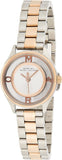 Marc Jacobs Tether White Transparent Dial Two Tone Stainless Steel Strap Watch - MBM3418