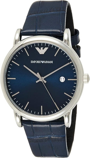 Buy Shop Emporio Armani Dress Quartz Blue Dial Blue Leather Strap Watch For Men - AR2501 USA Online