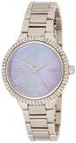 Buy Shop Michael Kors Taryn Mother of Pearl Purple Dial Silver Steel Strap Watch For Women - MK6562 USA Online